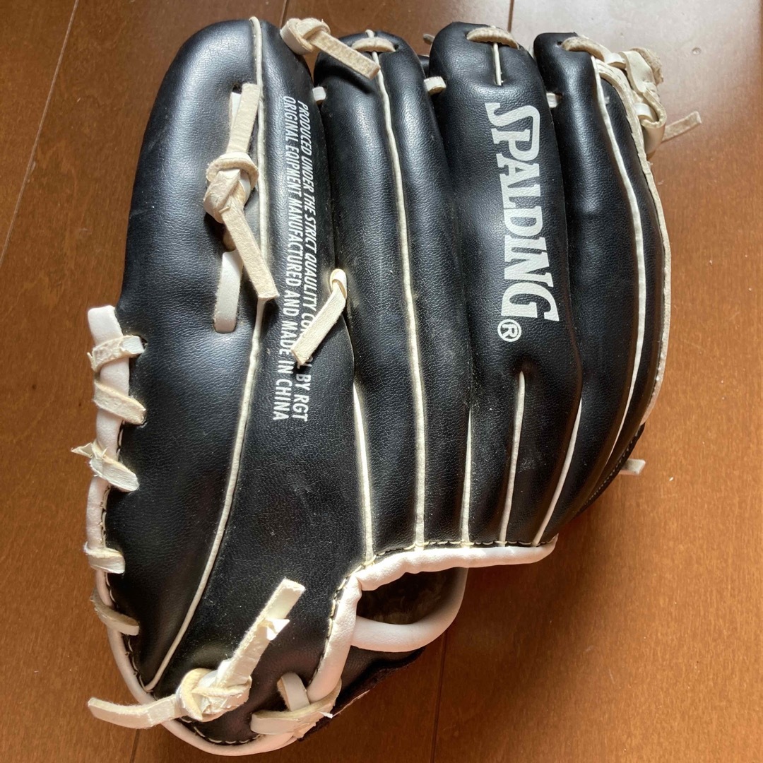 SPALDING(スポルディング)のSPALDING スポルディング キッズ用 (黒) 野球グローブ  スポーツ/アウトドアの野球(グローブ)の商品写真