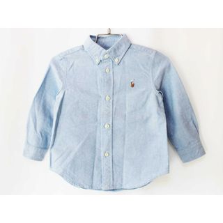 ラルフローレン(Ralph Lauren)の[ラルフローレン/Ralph Lauren]90cm 長袖シャツ ブルー フォーマル お受験 見学会 説明会 お稽古 スクール 通園 入園式 結婚式 発表会 謝恩会 冠婚葬祭【中古】子供服 キッズ kids ベビー服 baby 男の子 春秋 tops 503042(シャツ/カットソー)