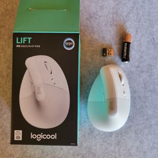 ロジクール(Logicool)のLogicool Lift縦型エルゴノミック マウス ペイルグレー M800PG(PC周辺機器)