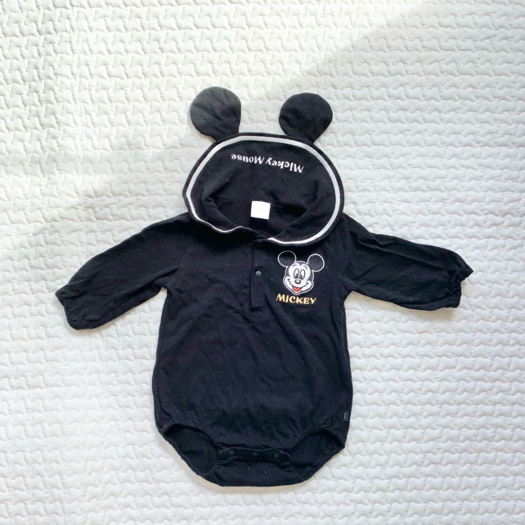 ミッキーマウス(ミッキーマウス)のミッキーマウス　ロンパース　80cm キッズ/ベビー/マタニティのベビー服(~85cm)(ロンパース)の商品写真
