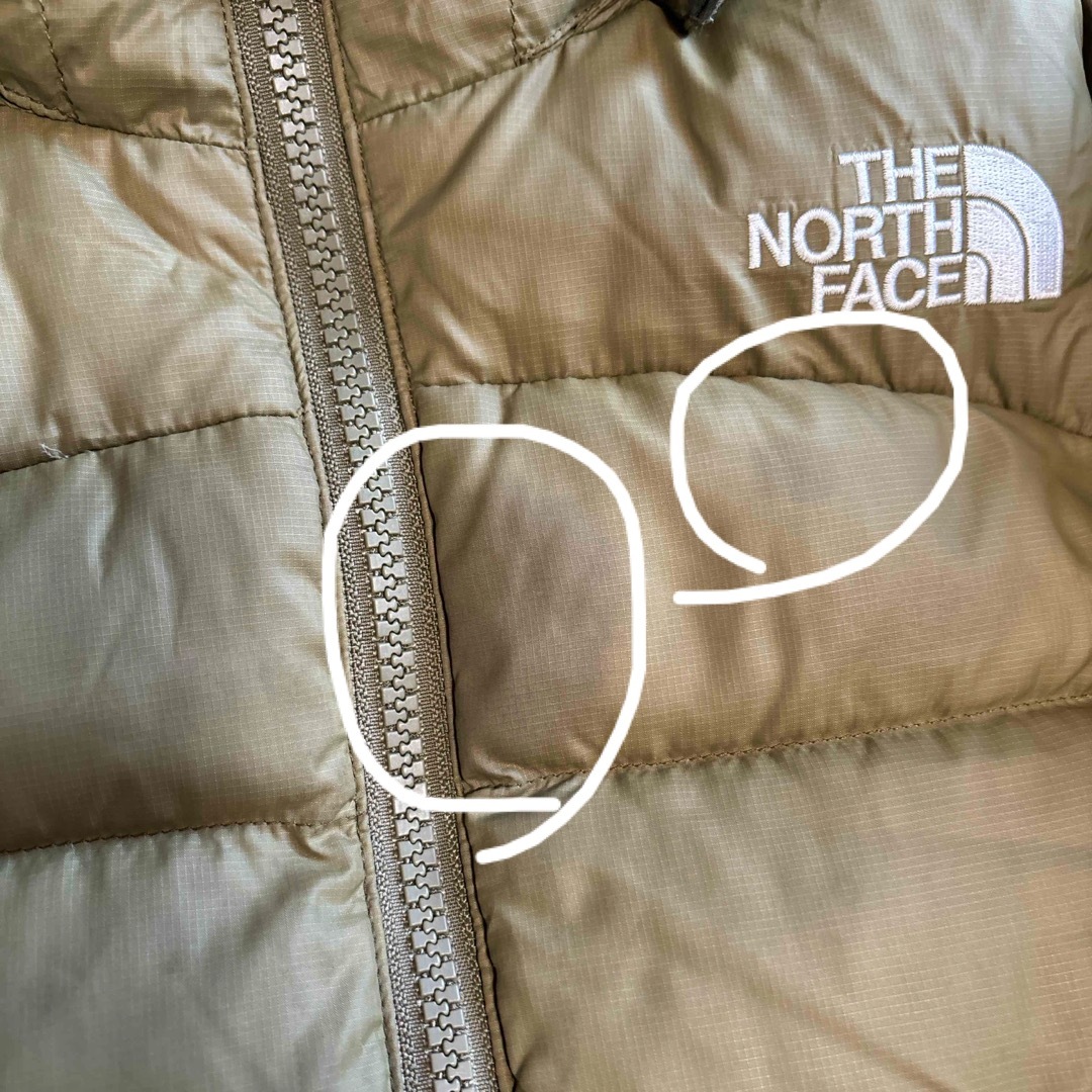 THE NORTH FACE(ザノースフェイス)のノースフェイス　アコンカグアフーディー　キッズ　100 カーキ　 キッズ/ベビー/マタニティのキッズ服男の子用(90cm~)(ジャケット/上着)の商品写真