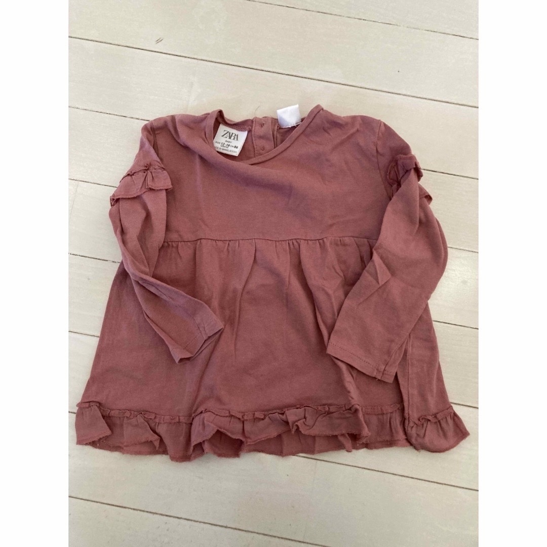 ZARA KIDS(ザラキッズ)の保育園用長袖Tシャツセット80サイズ キッズ/ベビー/マタニティのベビー服(~85cm)(シャツ/カットソー)の商品写真