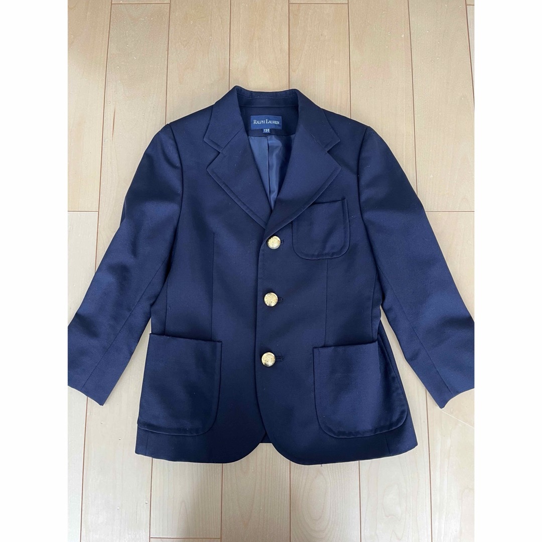 Ralph Lauren(ラルフローレン)のラルフローレン キッズ　紺ブレ　ブレザー　130卒園式　入学式 キッズ/ベビー/マタニティのキッズ服女の子用(90cm~)(ジャケット/上着)の商品写真