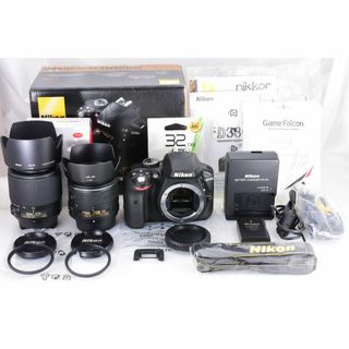 ニコン(Nikon)の【超高画質】Nikon ニコン D3300 標準/望遠 ダブルレンズ スマホ転送(デジタル一眼)