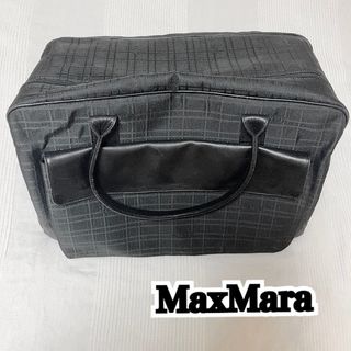 マックスマーラ(Max Mara)のMaxMara 2way ボストンバッグ ブラック 旅行 ビジネス ゴルフ 入院(ボストンバッグ)