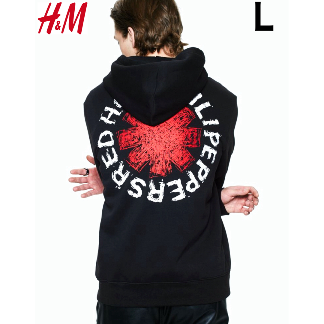 H&M(エイチアンドエム)の新品 H&M × レッド・ホット・チリ・ペッパーズ パーカー L メンズのトップス(パーカー)の商品写真