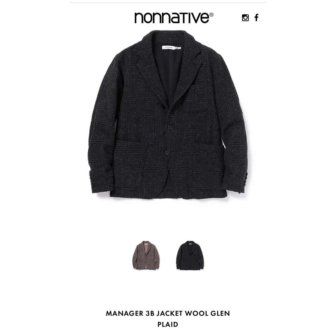 nonnative(ノンネイティブ)のnonnative グレンチェック　セットアップ メンズのスーツ(セットアップ)の商品写真