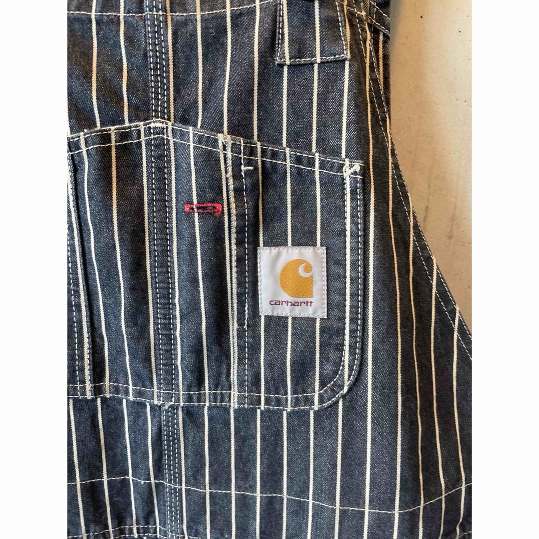 carhartt(カーハート)のTrade Bib Overall Hickory Stripe ヒッコリー メンズのパンツ(サロペット/オーバーオール)の商品写真