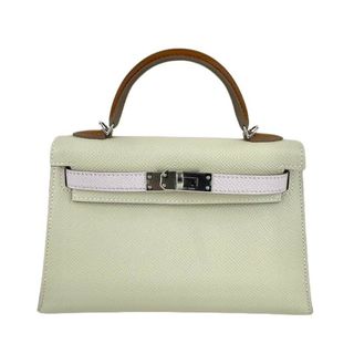 エルメス(Hermes)の新品未使用 B刻 HERMES エルメス Mini kelly trico ミニケリー Craie クレ Epsom エプソン PHW シルバー金具(ショルダーバッグ)