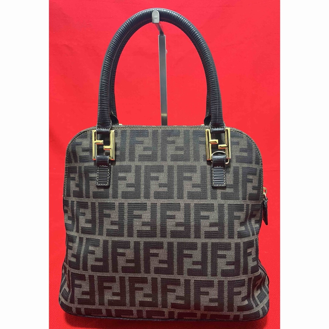A4可 美品 フェンディ キャンバス ボストンバッグ ズッカ柄 A4可 美品 フェンディ キャンバス ボストンバッグ ズッカ柄