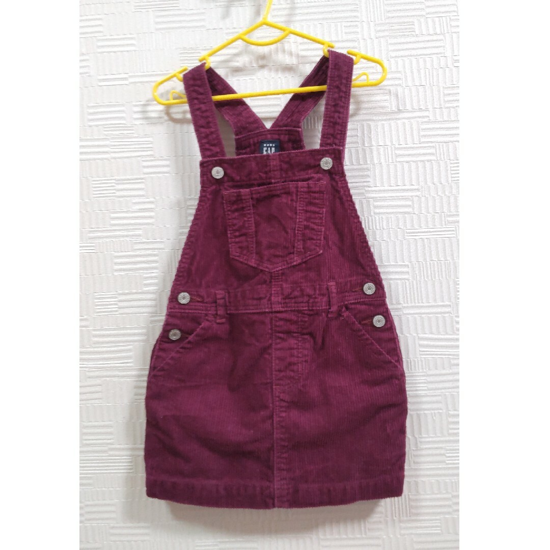 babyGAP(ベビーギャップ)のbaby gap 105  コーデュロイ　サロペットスカート　ワンピース キッズ/ベビー/マタニティのキッズ服女の子用(90cm~)(ワンピース)の商品写真