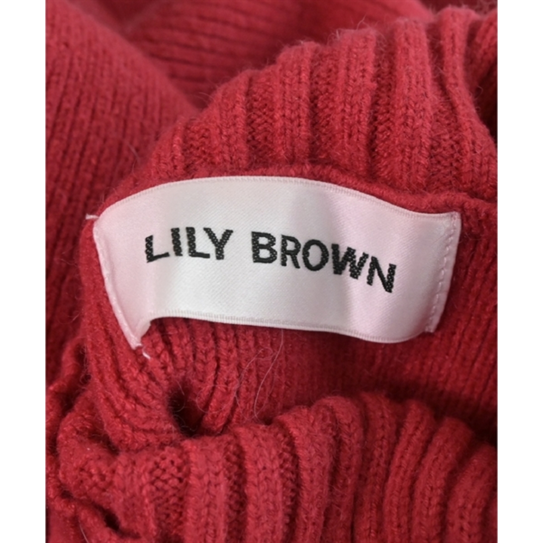 Lily Brown(リリーブラウン)のLILY BROWN リリーブラウン ニット・セーター F 赤 【古着】【中古】 レディースのトップス(ニット/セーター)の商品写真