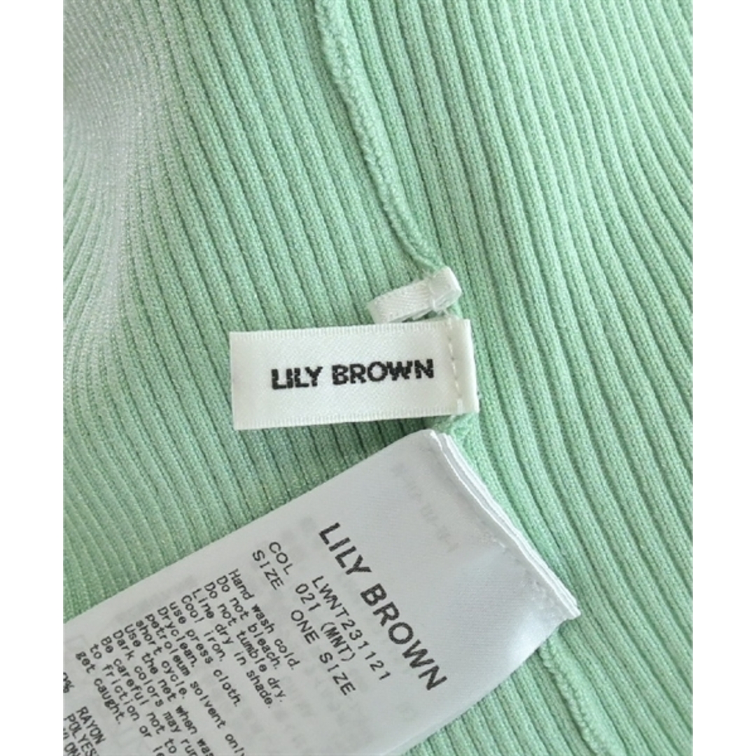 Lily Brown(リリーブラウン)のLILY BROWN リリーブラウン ニット・セーター ONE 緑 【古着】【中古】 レディースのトップス(ニット/セーター)の商品写真