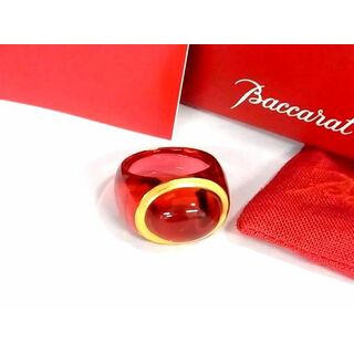 Baccarat - ■新品同様■ Baccarat バカラ リング 指輪 アクセサリー 約15号 レディース クリアレッド系 AT3320 