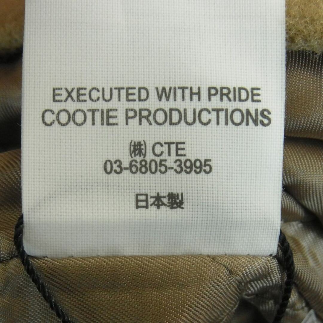 COOTIE(クーティー)のCOOTIE クーティー ウール キルティング 中綿 シャツ ジャケット 日本製 ベージュ系 グレイッシュベージュ系 L【中古】 メンズのジャケット/アウター(その他)の商品写真