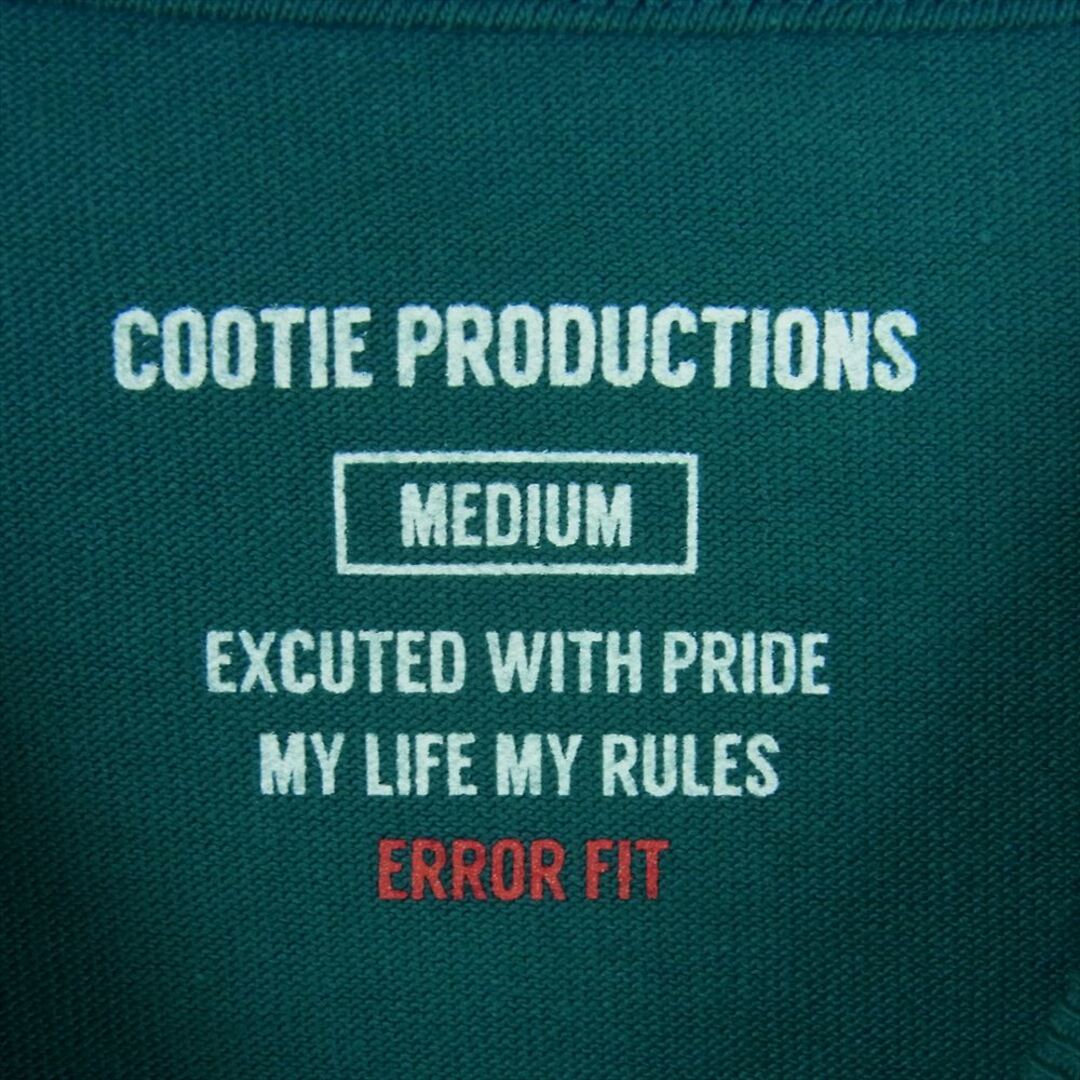 COOTIE(クーティー)のCOOTIE クーティー CTE-21S310 Open End Yarn Error Fit S/S Tee オーバーサイズ 半袖 Tシャツ ブルー系 グリーン系 青緑系 M【新古品】【未使用】【中古】 メンズのトップス(Tシャツ/カットソー(半袖/袖なし))の商品写真