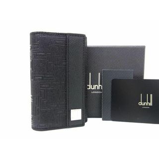 ■新品■未使用■ dunhill ダンヒル PVC×レザー 6連 キーケース 鍵入れ メンズ ブラック系 BF5642 