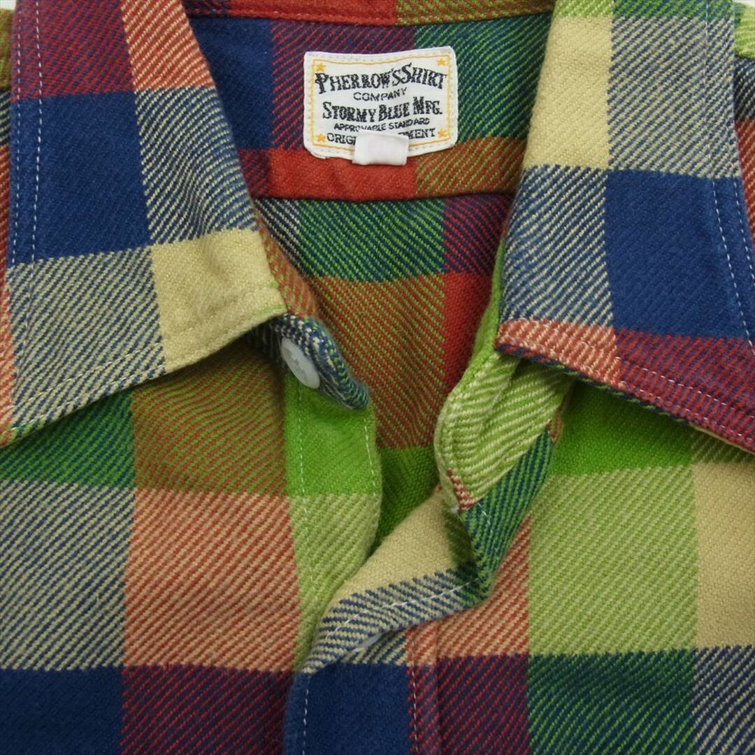 PHERROW'S(フェローズ)のPherrow's フェローズ 長袖シャツ HEAVY FLANNEL SHIRTS ヘビーネル シャツ マルチカラー系 38【中古】 メンズのトップス(シャツ)の商品写真