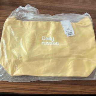 デイリーラシット(Daily russet)のお値下げ　Daily russet デイリーラシット ロゴ コットンバッグ(トートバッグ)