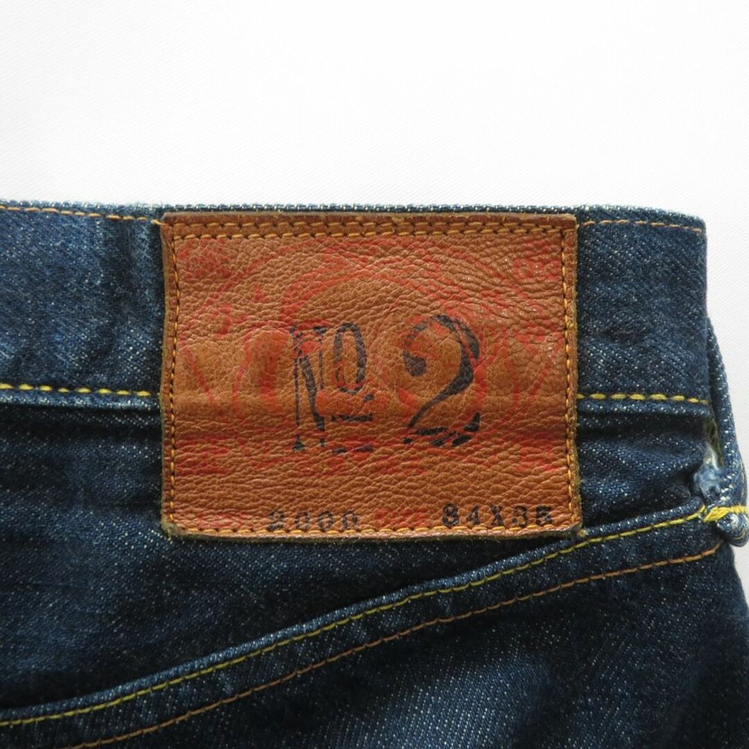 EVISU(エビス)のEVISU LOT.2000 NO.2 JEANS 白大黒 メンズのパンツ(デニム/ジーンズ)の商品写真