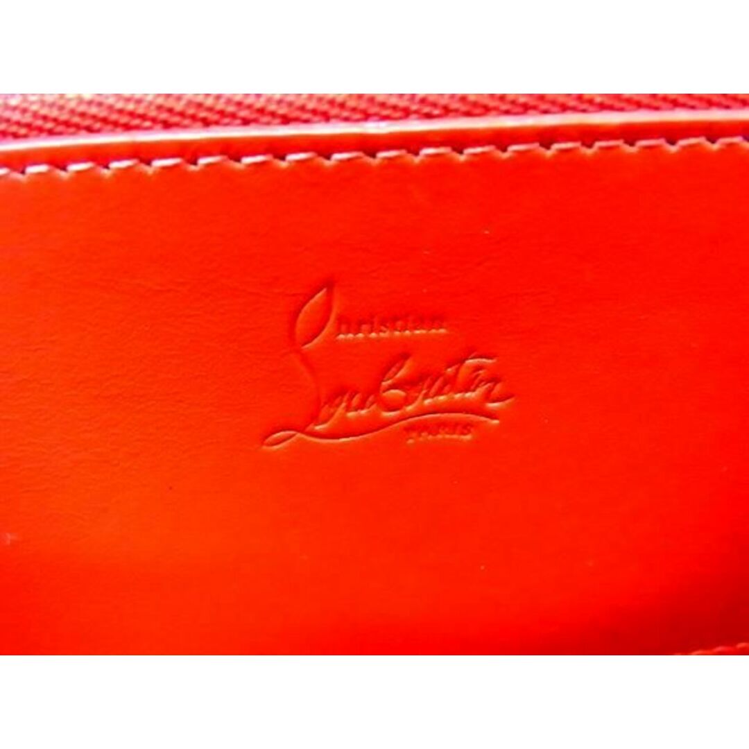 Christian Louboutin(クリスチャンルブタン)の■新品■未使用■ Christian Louboutin クリスチャンルブタン スパイクシューズ レザー ラウンドファスナー 長財布 レッド系 AS8203  メンズのファッション小物(その他)の商品写真