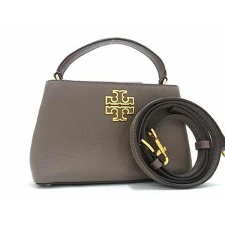 トリーバーチ(Tory Burch)の■新品同様■ TORY BURCH トリーバーチ レザー 2WAY クロスボディ ショルダーバッグ ハンドバッグ 斜め掛け レディース グレー系 AV7239 (ハンドバッグ)