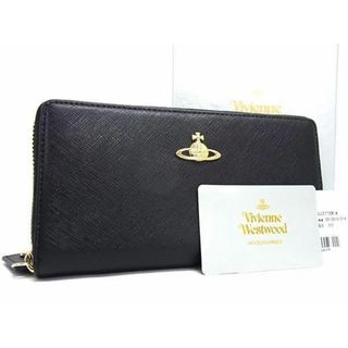 ヴィヴィアンウエストウッド(Vivienne Westwood)の■新品■未使用■ VivienneWestwood ヴィヴィアンウエストウッド オーブ レザー ラウンドファスナー 長財布 ウォレット ブラック系 BJ0318(長財布)