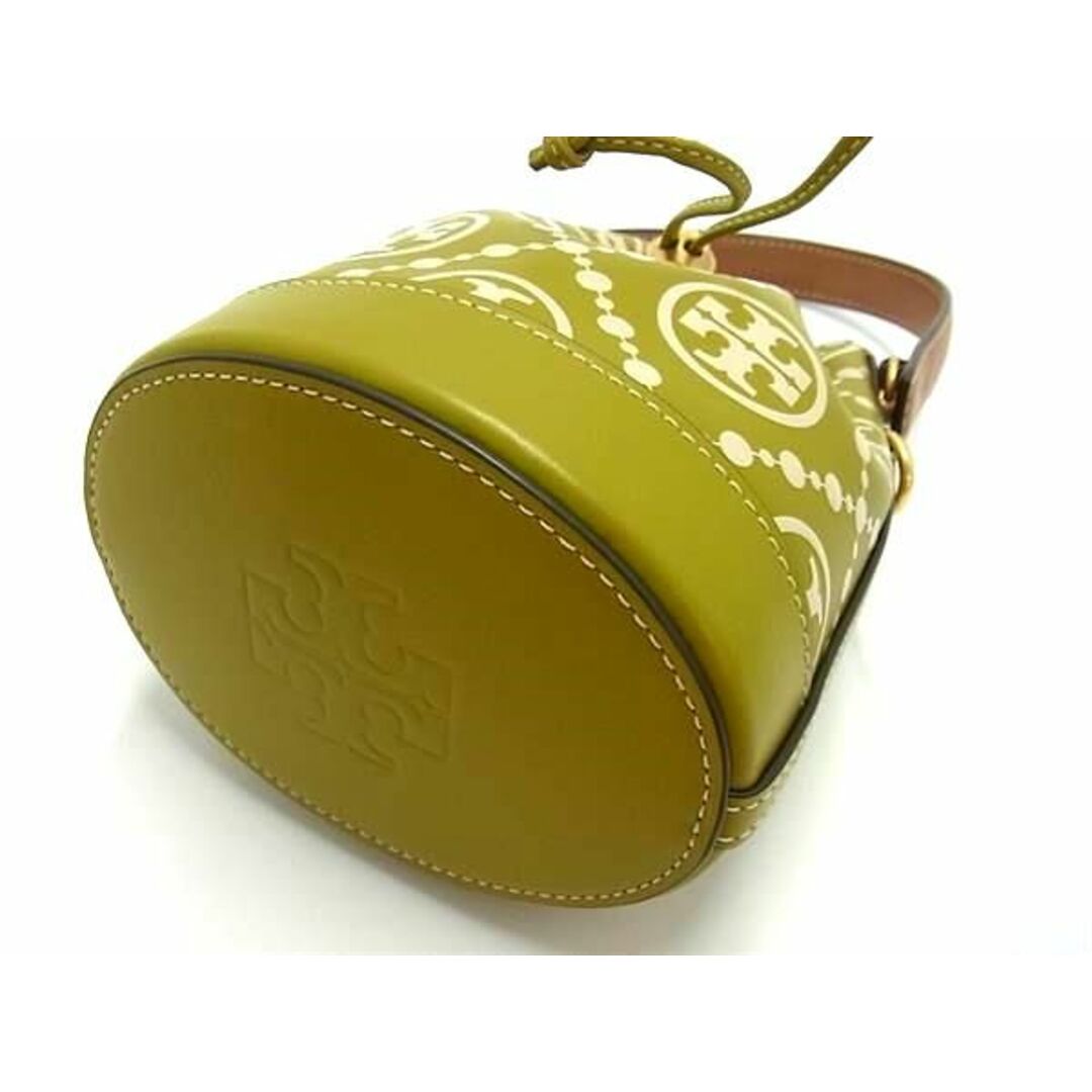 Tory Burch(トリーバーチ)の■新品同様■ TORY BURCH トリーバーチ レザー 総柄 巾着型 2WAY クロスボディ ショルダー ハンドバッグ レディース カーキ系 AV7312  レディースのバッグ(ハンドバッグ)の商品写真