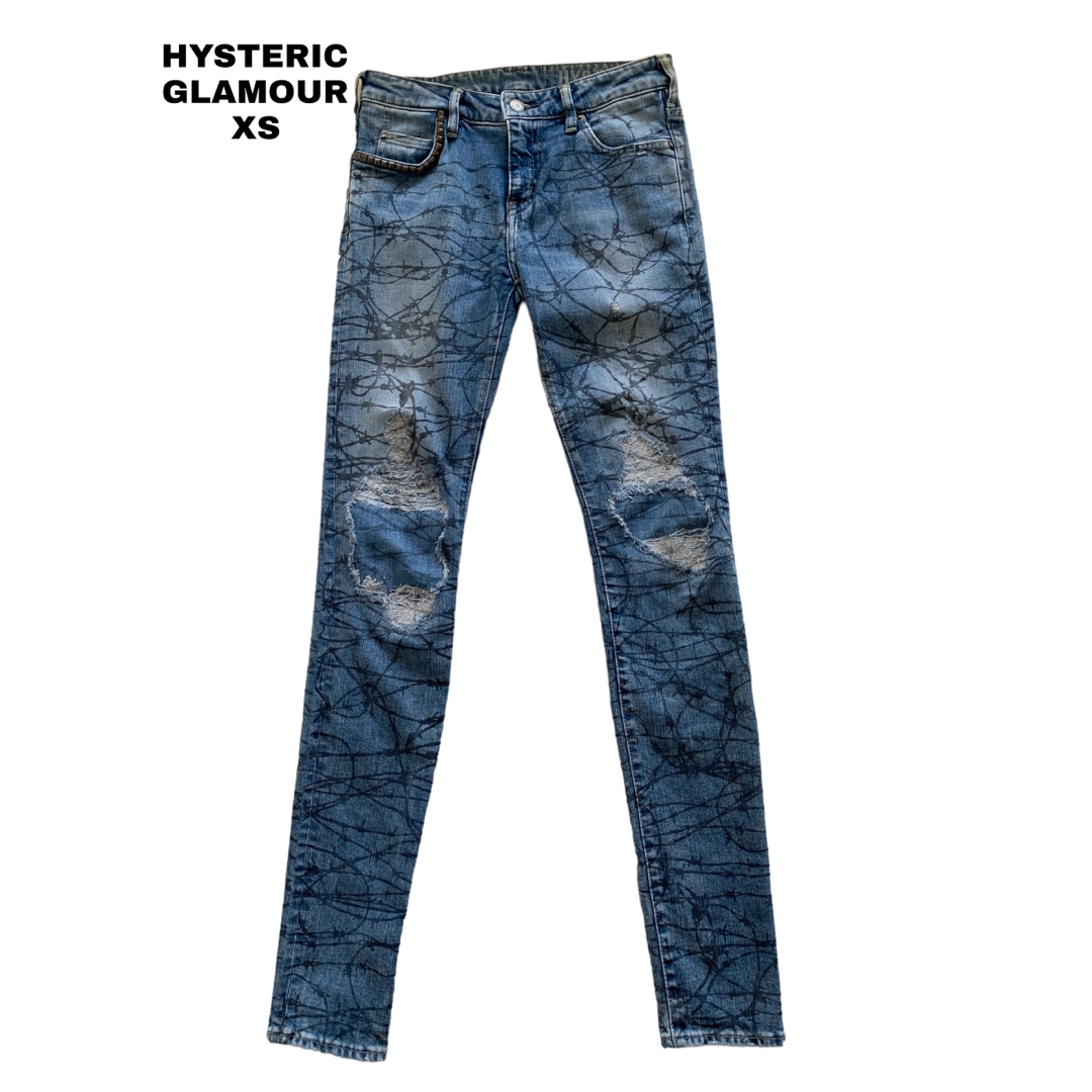HYSTERIC GLAMOUR - ☆ HYSTERIC GLAMOUR 有刺鉄線デニム ☆の HYSTERIC GLAMOUR - ☆ HYSTERIC GLAMOUR 有刺鉄線デニム ☆の