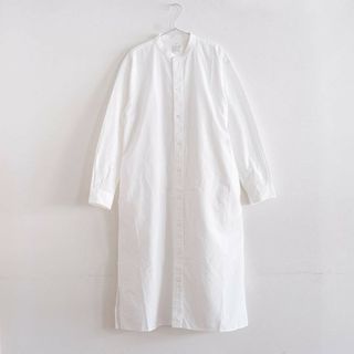 ムジルシリョウヒン(MUJI (無印良品))のオックススタンドカラーシャツワンピース(ロングワンピース/マキシワンピース)