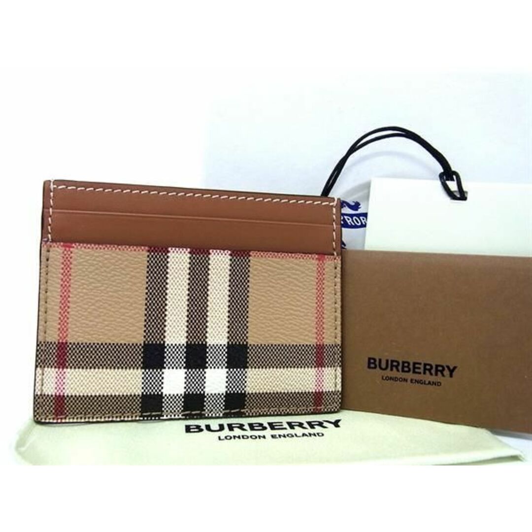 BURBERRY(バーバリー)の■新品■未使用■ BURBERRY バーバリー ノバチェック PVC×レザー カードケース カード入れ 名刺入れ 定期入れ ブラウン系 AU9918  レディースのファッション小物(その他)の商品写真