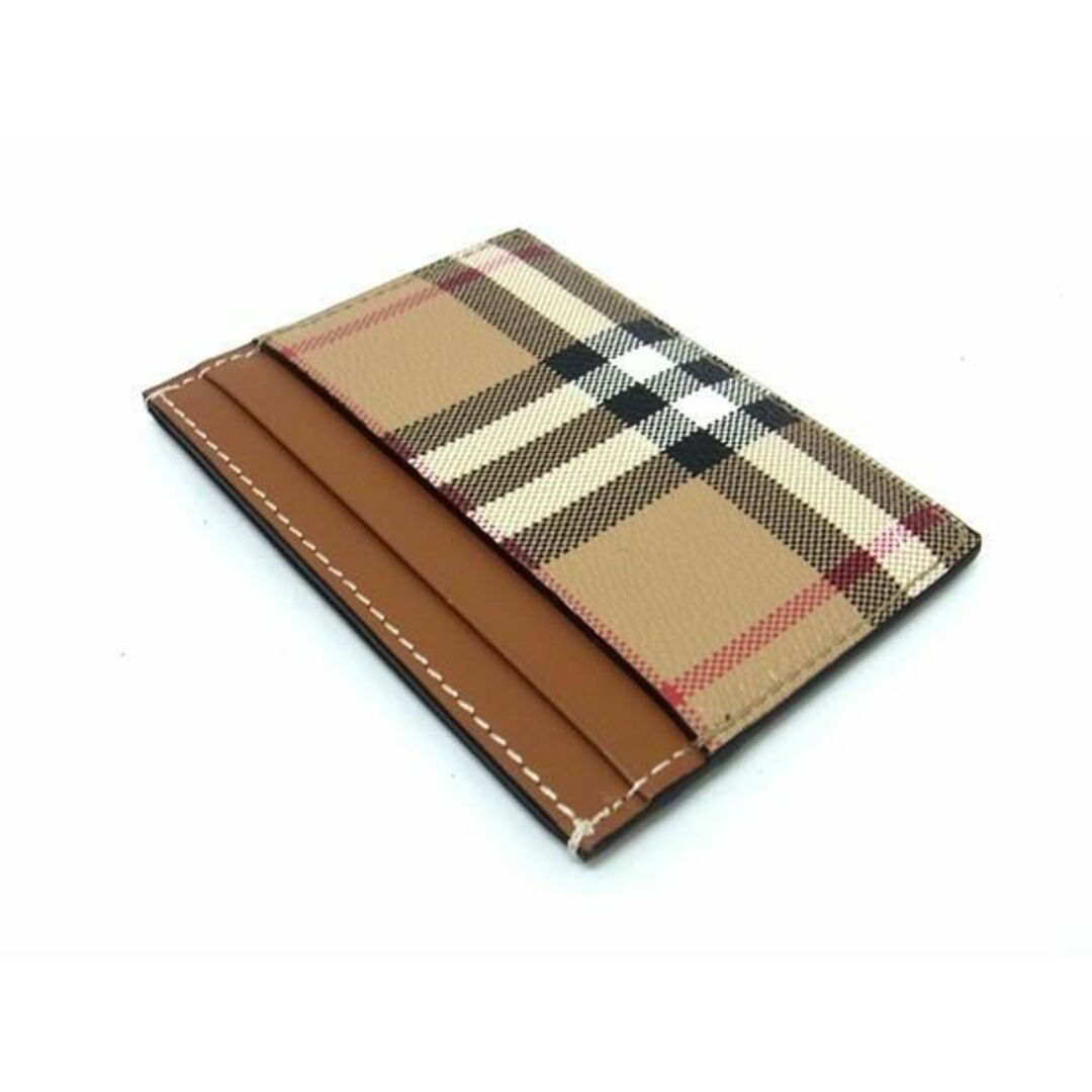 BURBERRY(バーバリー)の■新品■未使用■ BURBERRY バーバリー ノバチェック PVC×レザー カードケース カード入れ 名刺入れ 定期入れ ブラウン系 AU9918  レディースのファッション小物(その他)の商品写真