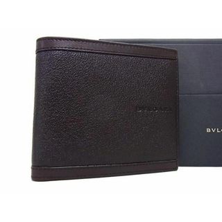 ブルガリ(BVLGARI)の■新品■未使用■ BVLGARI ブルガリ レザー 二つ折り 財布 ウォレット 小銭入れ 札入れ メンズ ブラウン系 AS9592 (長財布)