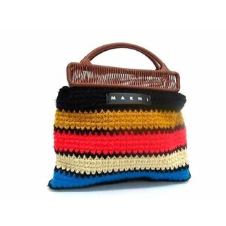 マルニ(Marni)の■極美品■ MARNI マルニ クロシェバッグ ウール ハンドバッグ トートバッグ レディース マルチカラー AV7357 (その他)