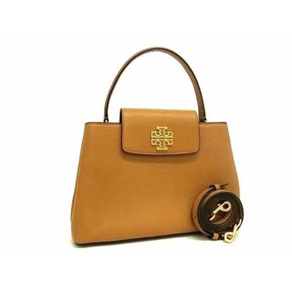 トリーバーチ(Tory Burch)の■新品■未使用■ TORY BURCH トリーバーチ レザー 2WAY クロスボディ ショルダーバッグ ハンドバッグ ブラウン系 AV7347 (ハンドバッグ)