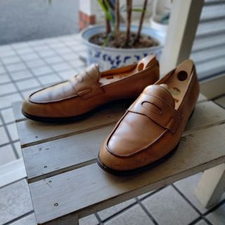 JOHN LOBB - 極希少 保存箱袋付 ジョンロブ ディック レザースリッポン