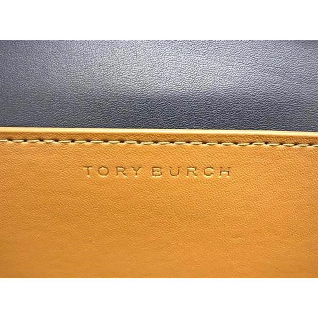 Tory Burch(トリーバーチ)の■新品同様■ TORY BURCH トリーバーチ キャンバス×レザー クロスボディ ショルダーバッグ ベージュ系×ネイビー系 AV7578  レディースのバッグ(ハンドバッグ)の商品写真