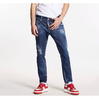 ディースクエアード(DSQUARED2)の2023AW DARK SCAR WASH SKATER JEANS 44(デニム/ジーンズ)