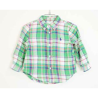 ラルフローレン(Ralph Lauren)の〓ラルフローレン/Ralph Lauren〓85cm  長袖シャツ  緑系 袖2way【中古】子供服 キッズ kids ベビー baby 男の子 女の子 春夏 tops 503042(シャツ/カットソー)