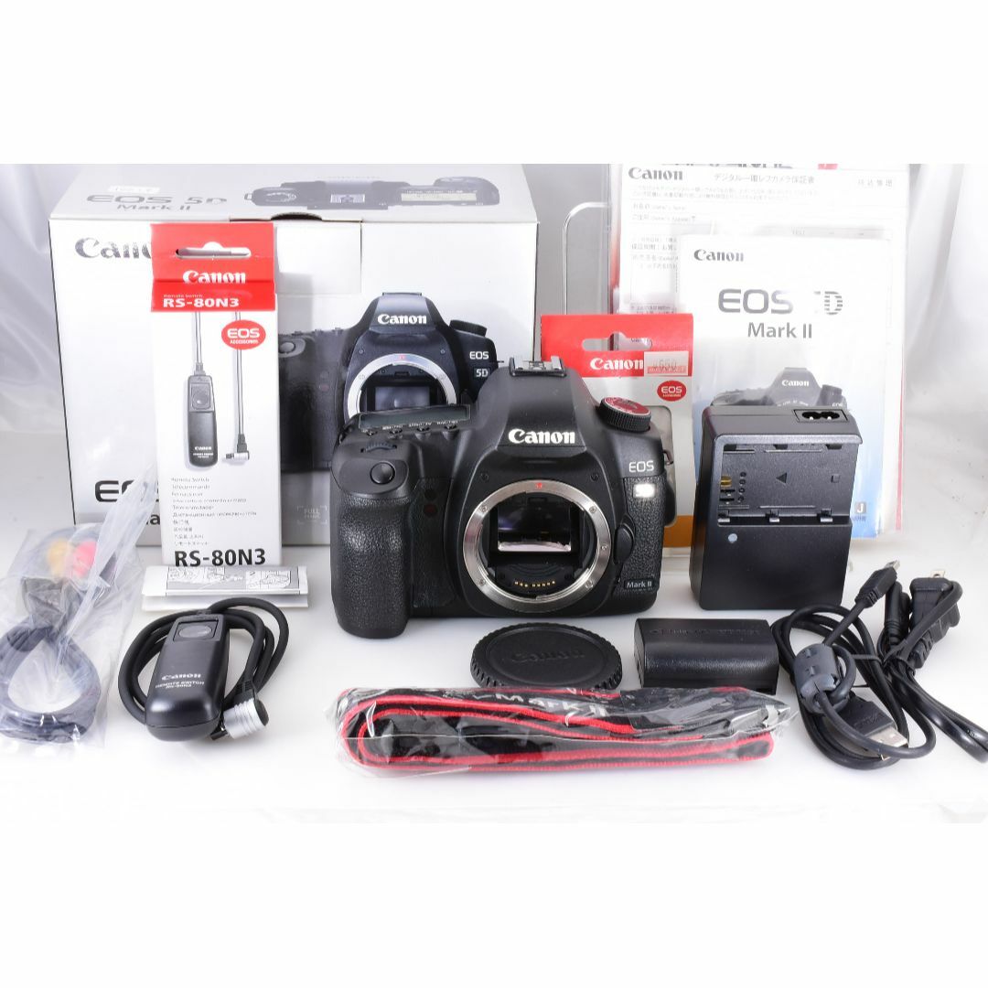 Canon - 【大人気フルサイズ】Canon EOS 5D mark II 付属品多 リモコン
