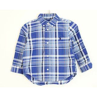 ラルフローレン(Ralph Lauren)の〓ラルフローレン/Ralph Lauren〓90cm  長袖シャツ  ブルー系【中古】 子供服 キッズ kids ベビー baby 男の子 女の子 春秋 tops 503042(シャツ/カットソー)