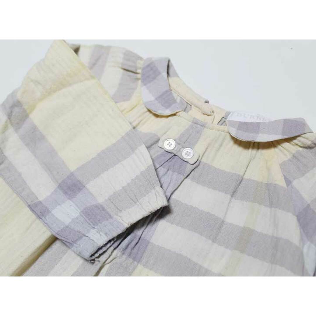 BURBERRY(バーバリー)の【値下げ!】‡バーバリー/BURBERRY‡80cm 長袖ブラウス 黄色×グレー【中古】子供服 キッズ kids ベビー服 baby 女の子 春秋 131032 tops キッズ/ベビー/マタニティのベビー服(~85cm)(シャツ/カットソー)の商品写真