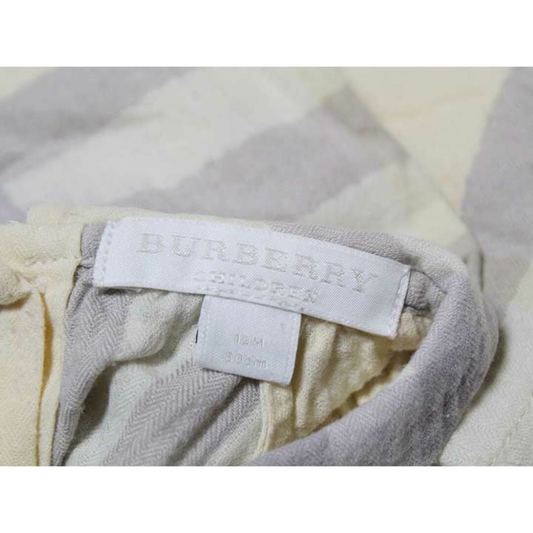 BURBERRY(バーバリー)の【値下げ!】‡バーバリー/BURBERRY‡80cm 長袖ブラウス 黄色×グレー【中古】子供服 キッズ kids ベビー服 baby 女の子 春秋 131032 tops キッズ/ベビー/マタニティのベビー服(~85cm)(シャツ/カットソー)の商品写真