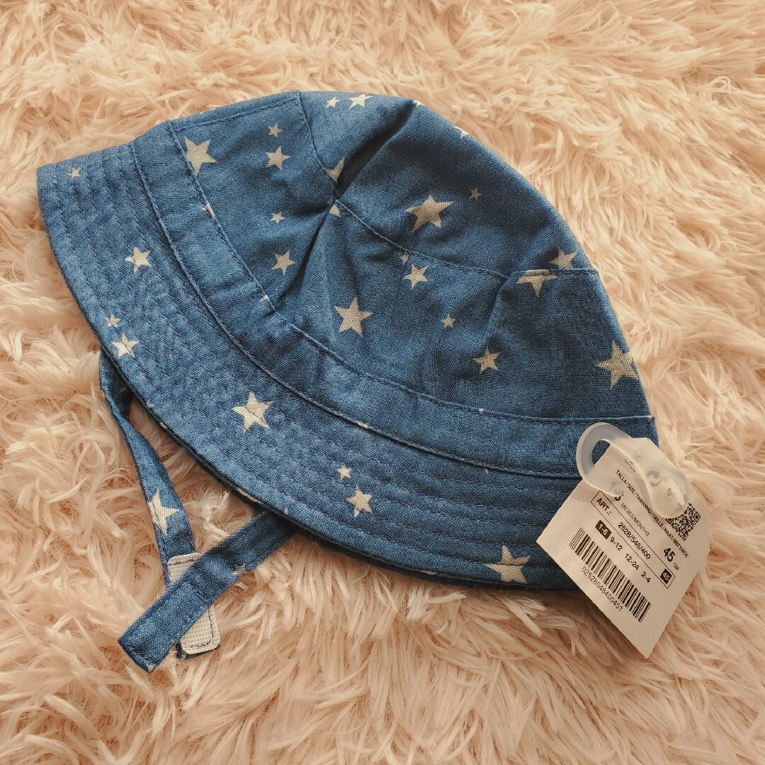 ZARA KIDS(ザラキッズ)のZARA baby デニム帽子 星柄 キッズ/ベビー/マタニティのこども用ファッション小物(帽子)の商品写真