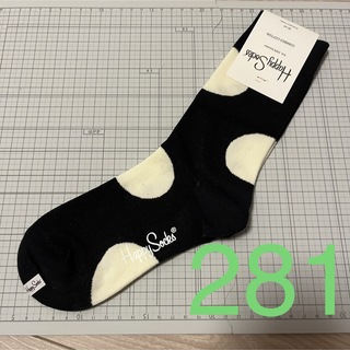 ハッピーソックス(Happy Socks)の新品未使用品 ハッピーソックス 靴下 ドット 大 水玉(ソックス)