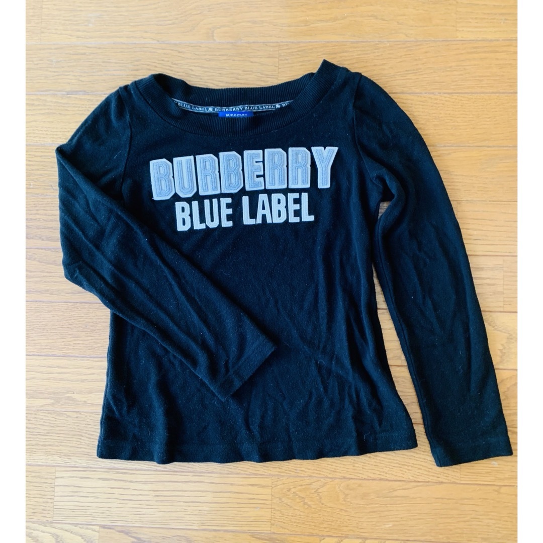 BURBERRY BLUE LABEL(バーバリーブルーレーベル)の★ BURBERRY BLUE LABEL カットソー ブラック38 レディースのトップス(カットソー(長袖/七分))の商品写真