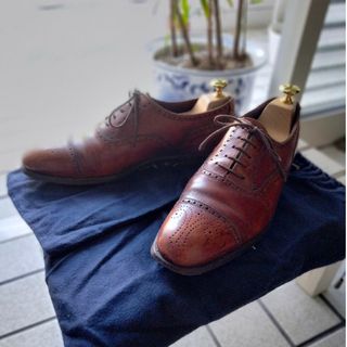 クロケットアンドジョーンズ(Crockett&Jones)の美品 保存袋付 クロケット＆ジョーンズ ウェルベック 7D(ドレス/ビジネス)