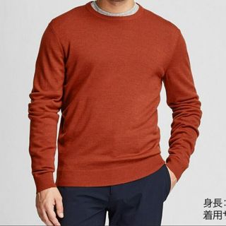 ユニクロ(UNIQLO)のエクストラファインメリノセーターXL(ニット/セーター)