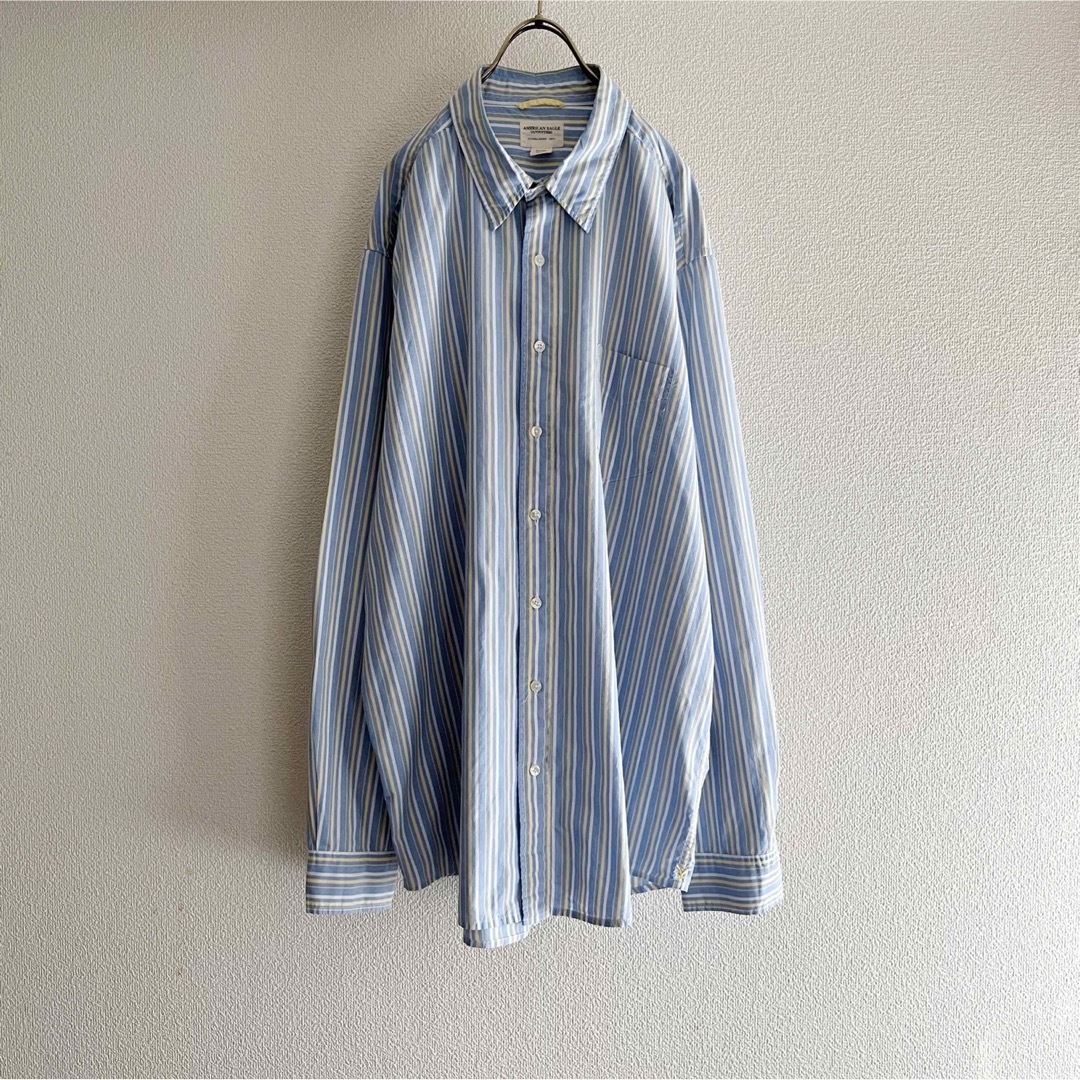 American Eagle(アメリカンイーグル)の古着 “AMERICAN EAGLE” Multi Stripe shirt メンズのトップス(シャツ)の商品写真