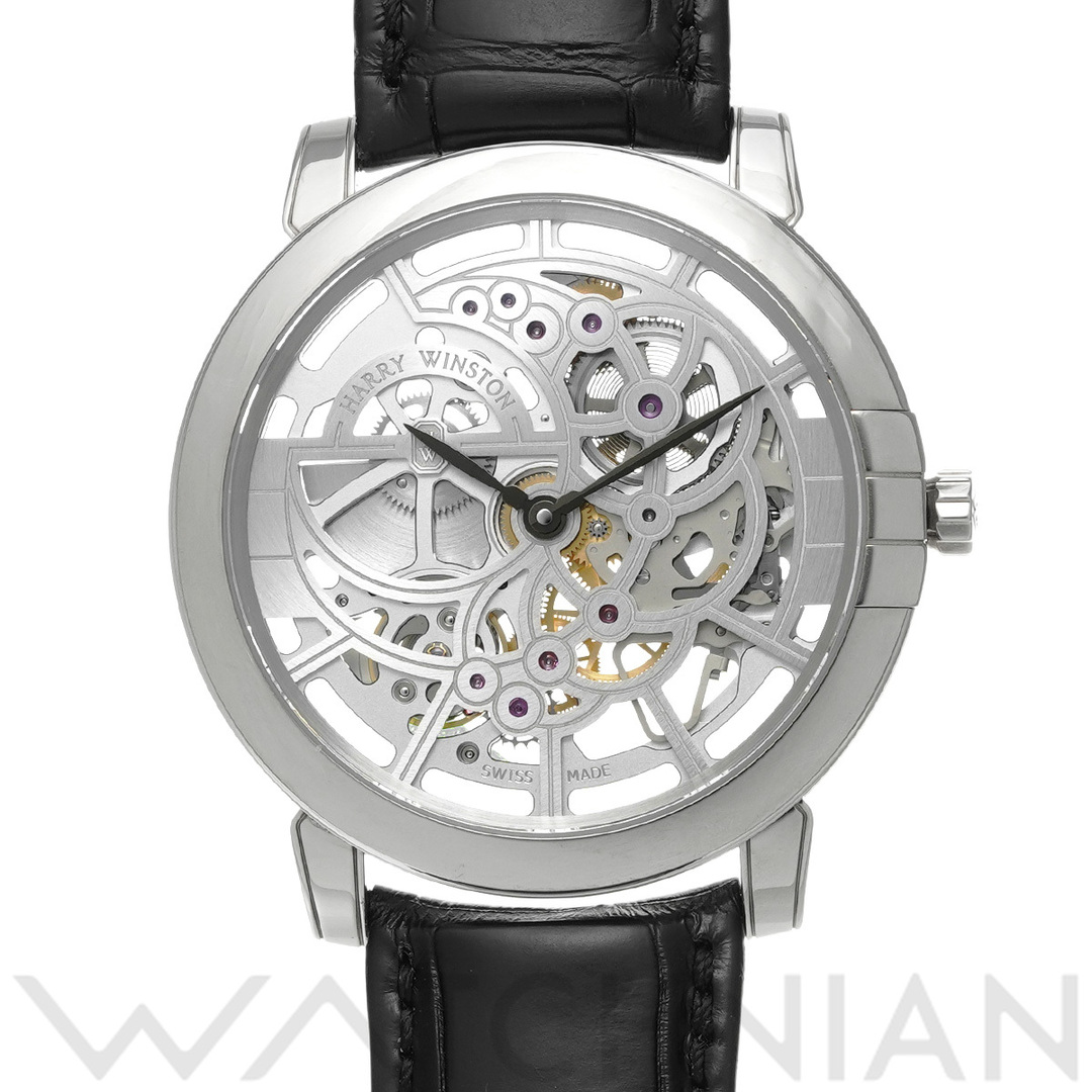 HARRY WINSTON(ハリーウィンストン)の中古 ハリー ウィンストン HARRY WINSTON MIDAHM42WW001 スケルトン メンズ 腕時計 メンズの時計(腕時計(アナログ))の商品写真